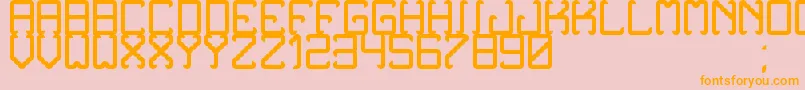 NoxtreyAufTfb Font – Orange Fonts on Pink Background