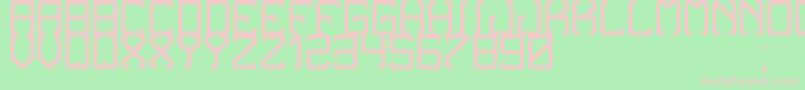 NoxtreyAufTfb Font – Pink Fonts on Green Background