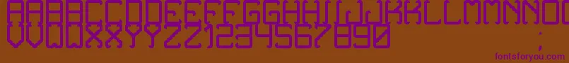 NoxtreyAufTfb Font – Purple Fonts on Brown Background