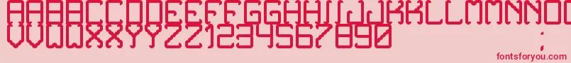 NoxtreyAufTfb Font – Red Fonts on Pink Background