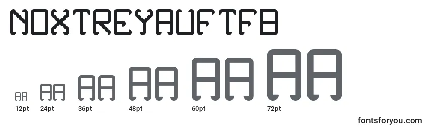 NoxtreyAufTfb Font Sizes