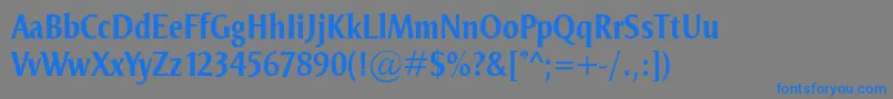 OdenseCondBold Font – Blue Fonts on Gray Background