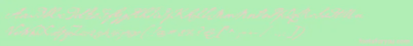 P22chatham Font – Pink Fonts on Green Background