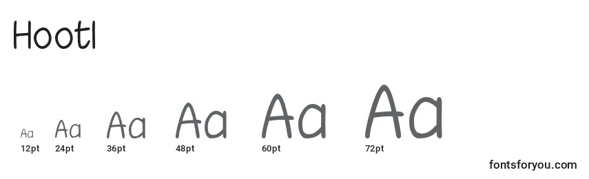 Hootl Font Sizes