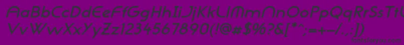 NeogothisadfstdDemibdoblique Font – Black Fonts on Purple Background