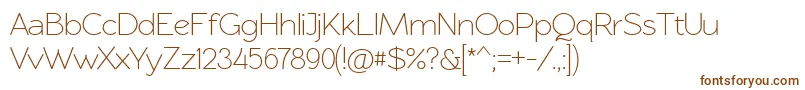 Rawengulksans094 Font – Brown Fonts on White Background