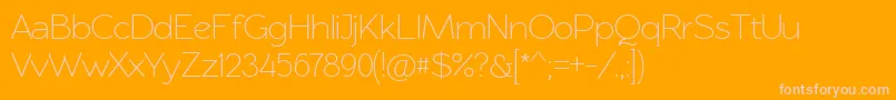 Więcej informacji o czcionce Rawengulksans094 Czcionka Rawengulksans094 – różowe czcionki na pomarańczowym tle