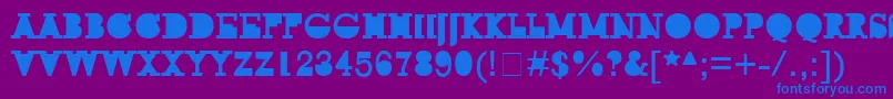 fuente Rockmodus039 – Fuentes Azules Sobre Fondo Morado