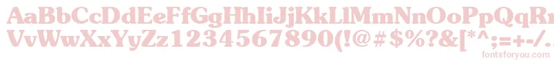 Suevermeer7Boldsh Font – Pink Fonts on White Background