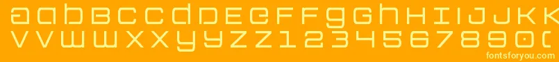 Colonymarinestitle Font – Yellow Fonts on Orange Background