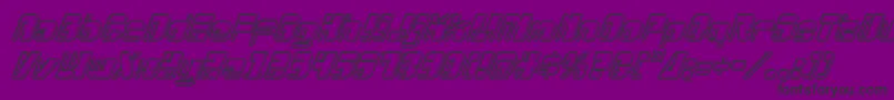 Weitere Informationen zur Drosselmeyerengraveital-Schriftart Drosselmeyerengraveital-Schriftart – Schwarze Schriften auf violettem Hintergrund