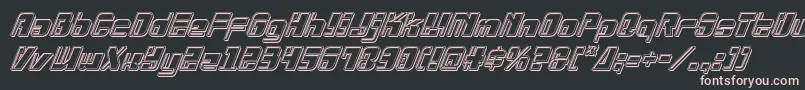 Drosselmeyerengraveital Font – Pink Fonts on Black Background