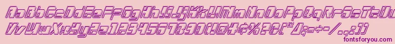 Drosselmeyerengraveital Font – Purple Fonts on Pink Background