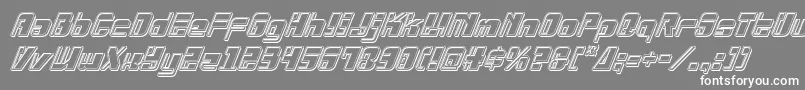 Drosselmeyerengraveital Font – White Fonts on Gray Background