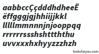 SourcesansproBlackitalic font – albanian Fonts