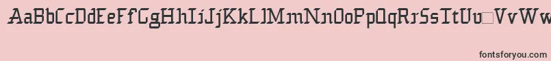 フォントCoronationscot – ピンクの背景に黒い文字