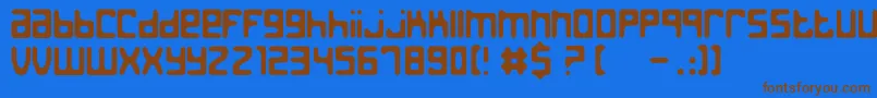 JedTheHumanoid Font – Brown Fonts on Blue Background