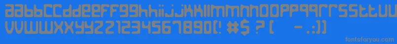 JedTheHumanoid Font – Gray Fonts on Blue Background