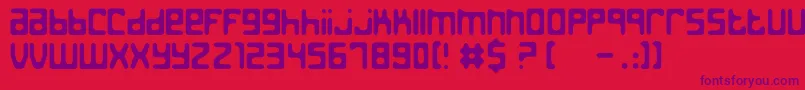 JedTheHumanoid Font – Purple Fonts on Red Background
