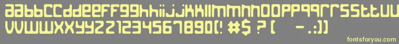 JedTheHumanoid Font – Yellow Fonts on Gray Background