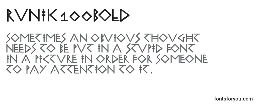 Runik100Bold Font