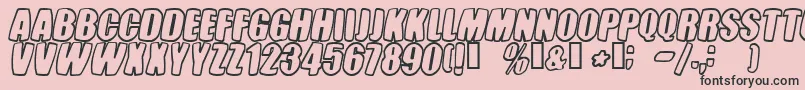 Tastc Font – Black Fonts on Pink Background