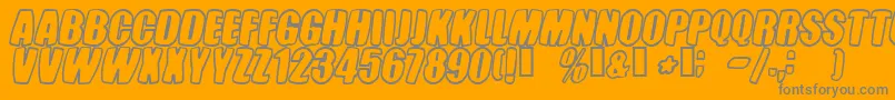 Tastc Font – Gray Fonts on Orange Background