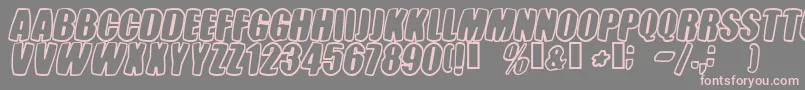 Tastc Font – Pink Fonts on Gray Background