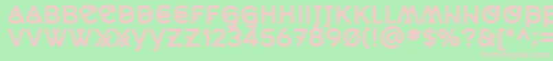 Шрифт MidcaseBoldsolid – розовые шрифты на зелёном фоне