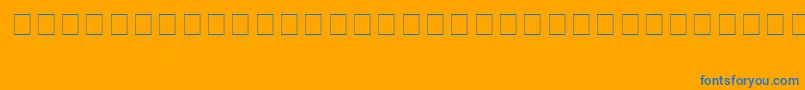 Шрифт Vstar2 – синие шрифты на оранжевом фоне