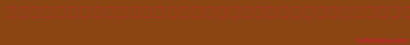 フォントVstar2 – 赤い文字が茶色の背景にあります。