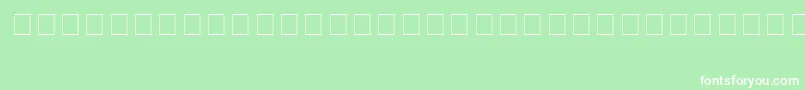 Vstar2 Font – White Fonts on Green Background