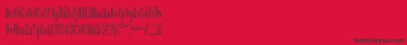 Waywards Font – Black Fonts on Red Background