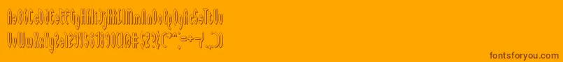 Waywards Font – Brown Fonts on Orange Background