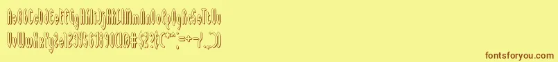 Waywards Font – Brown Fonts on Yellow Background