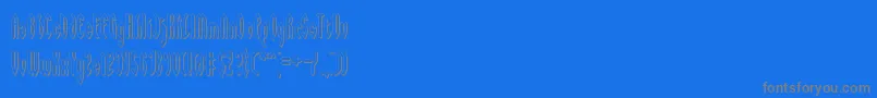 Waywards-Schriftart – Graue Schriften auf blauem Hintergrund