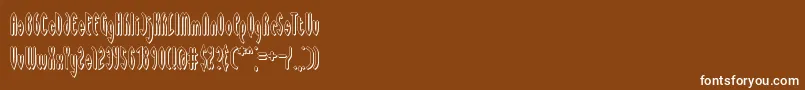 fuente Waywards – Fuentes Blancas Sobre Fondo Marrón