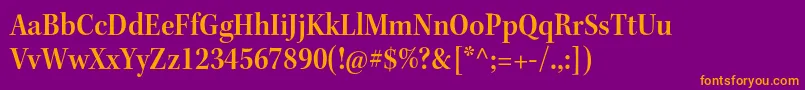 KeplerstdSemiboldscnsubh Font – Orange Fonts on Purple Background