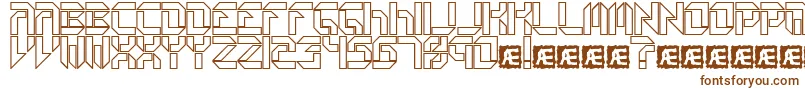 Шрифт Collecto1 – коричневые шрифты на белом фоне
