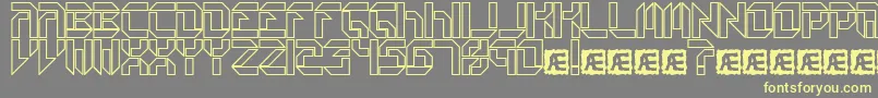 Collecto1 Font – Yellow Fonts on Gray Background