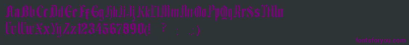 EthelvinaRegular Font – Purple Fonts on Black Background
