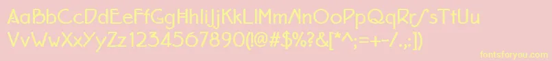 Eaglefeatherformalbold Font – Yellow Fonts on Pink Background