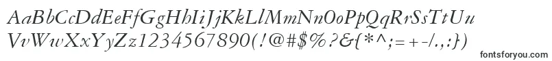 GaramondThreeLtItalic Font – Fonts for Windows