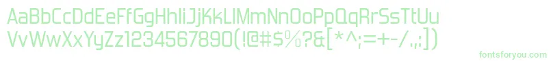 Шрифт ForgottenFuturistRg – зелёные шрифты