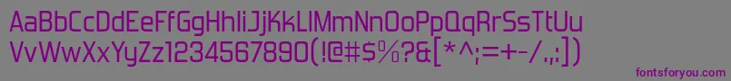 ForgottenFuturistRg Font – Purple Fonts on Gray Background