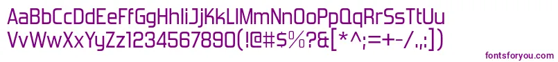 ForgottenFuturistRg Font – Purple Fonts on White Background
