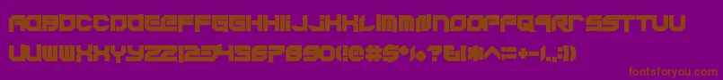 Xodohtronu Font – Brown Fonts on Purple Background