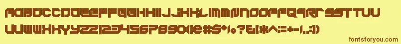 Xodohtronu Font – Brown Fonts on Yellow Background