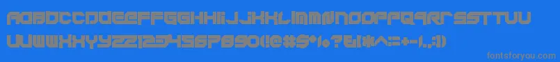 Xodohtronu Font – Gray Fonts on Blue Background