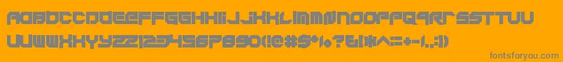 Xodohtronu-Schriftart – Graue Schriften auf orangefarbenem Hintergrund